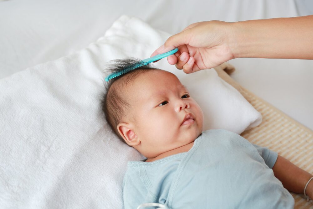 Caida de cabello en bebe